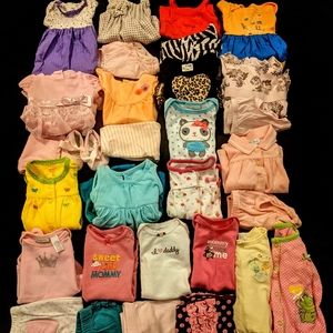 Girls 0/3 Months 30 Piece Summer Bundle
